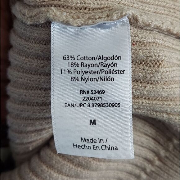 Sofia Vergara Tan Knit Sweater Midi Dress Medium - Picture 8 of 8